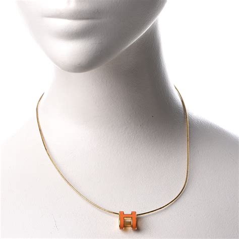 hermes necklace orange|hermes necklace korea.